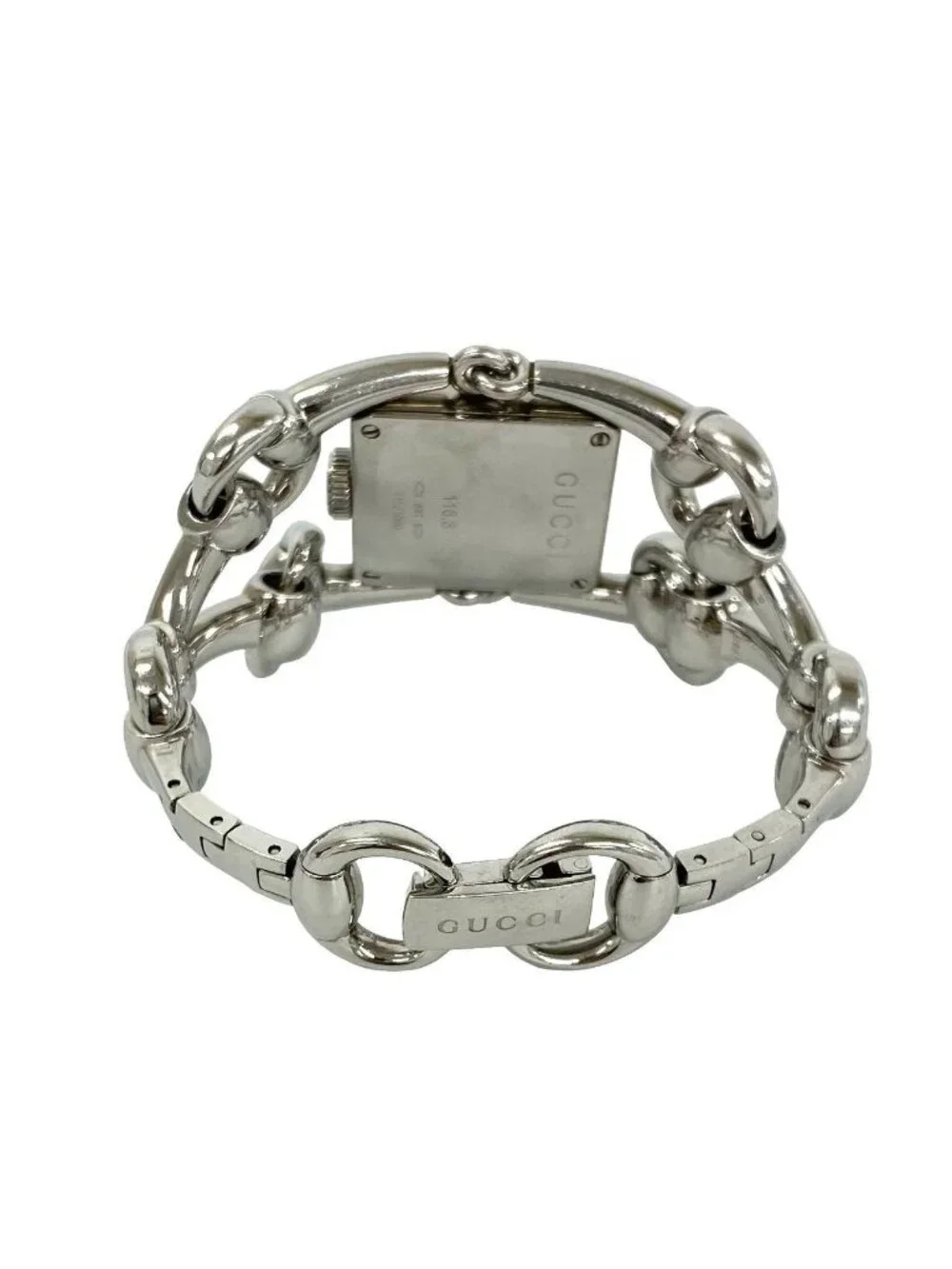 Gucci Signoria Stainless Steel Quartz Watch Wrist Silver